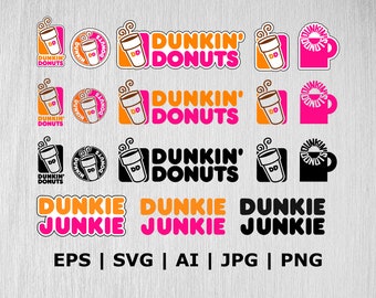 Dunkin Donuts Svg | Etsy