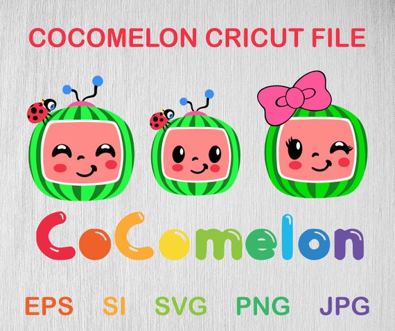 Cocomelon SVG Cocomelon Logo Cocomelon Layered Svg File | Etsy UK