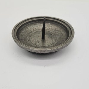 Candle Holder Base with Spike Antique Cast Iron 75mm