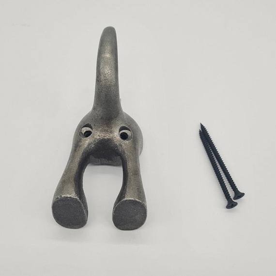Heavy Duty Solid Cast Iron DOG TAIL Coat Hook Etsy UK