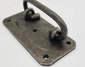 Chest Lifting Handle Plate Cast Antique Iron 130mm