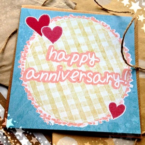 Cartes de voeux - Joyeux anniversaire ! - Papier écologique 148 mm avec enveloppe kraft recyclée