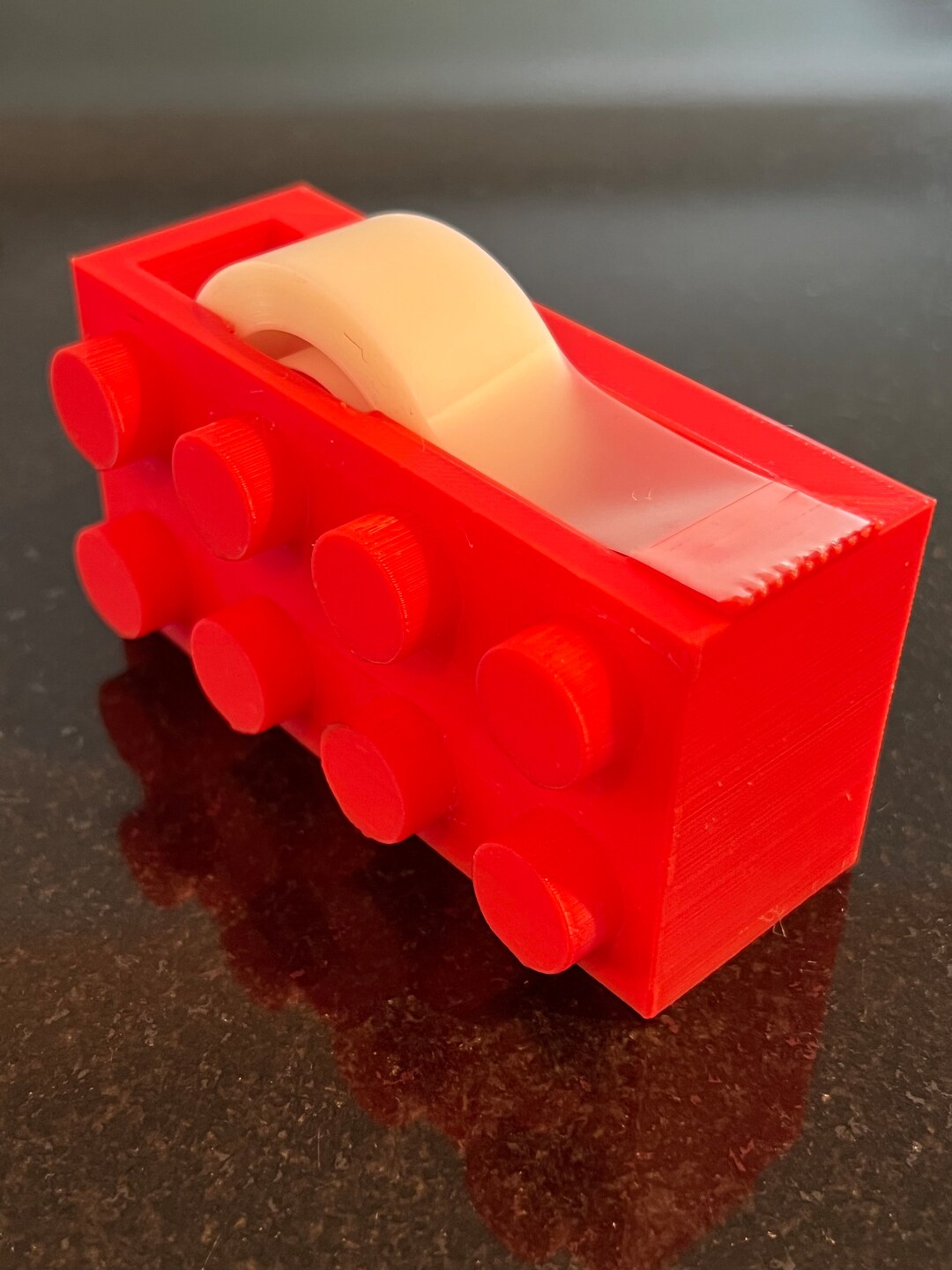 Lego Inspired Tape Dispenser, Lego Inspired Desk Décor, Lego Fan Gift