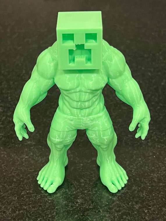 Minecraft Creeper Hulk Figurine, Minecraft Gift, Hulk Creeper, Hulk  Figurine, Marvel Gift, Minecraft Figurine, Minecraft Desk Decor