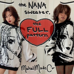 The NANA Sweater, The Full Crochet Pattern by MahalMadeCo (PDF, Digital File)