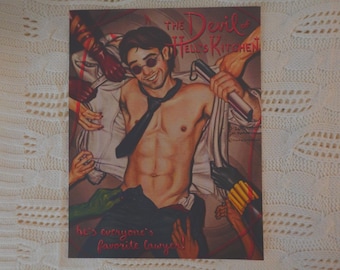 The Devil of Hell’s Kitchen 8.5" x 11" Art Print by MahalMadeCo; Matt Murdock Fan Art