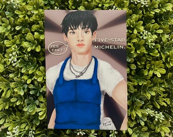 Yes Chan - Stray Kids Bangchan x The Bear Inspired 4 x 6 Art Print by MahalMadeCo