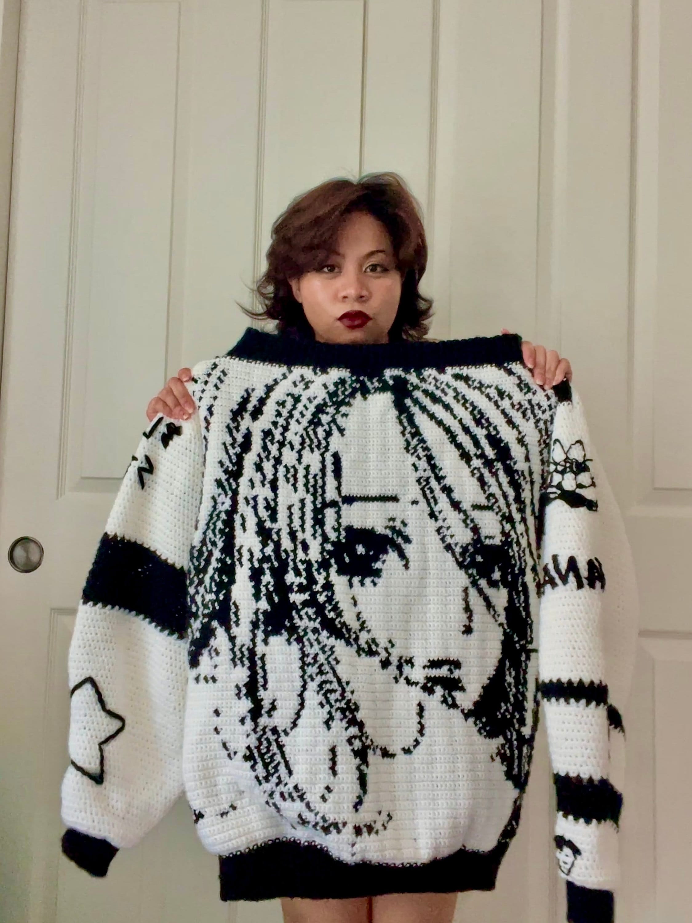 The NANA Sweater, the Full Crochet Pattern by Mahalmadeco (PDF