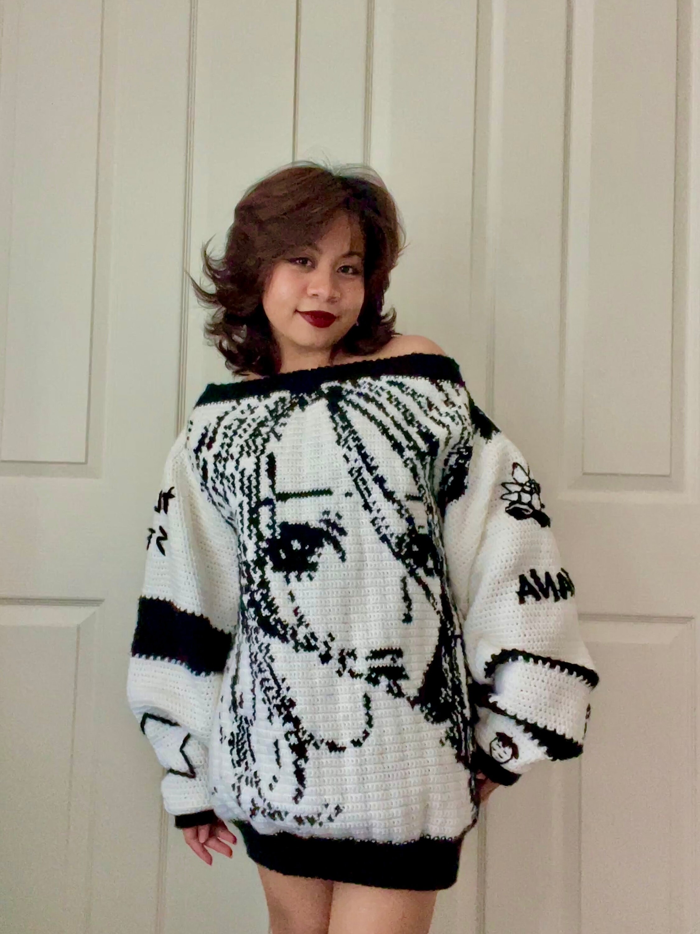 The NANA Sweater, the Full Crochet Pattern by Mahalmadeco (PDF