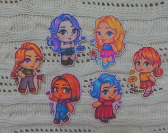 Stardew Chibi Bachelorettes - 3 inch sticker