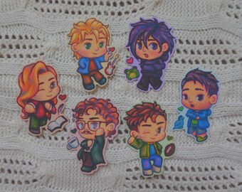 Stardew Chibi Bachelors - 3 inch sticker