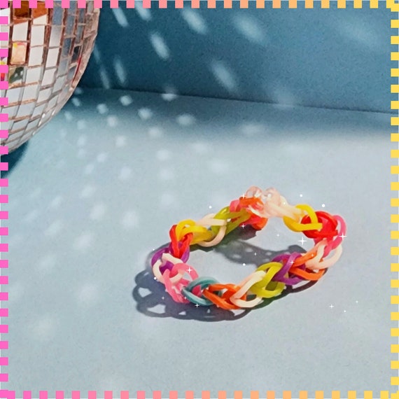 Buy Rubber Band Bracelet, RANDOM COLORS, BFF Friendship Bracelet - Main Image