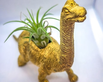 Gold Dinosaur Planter