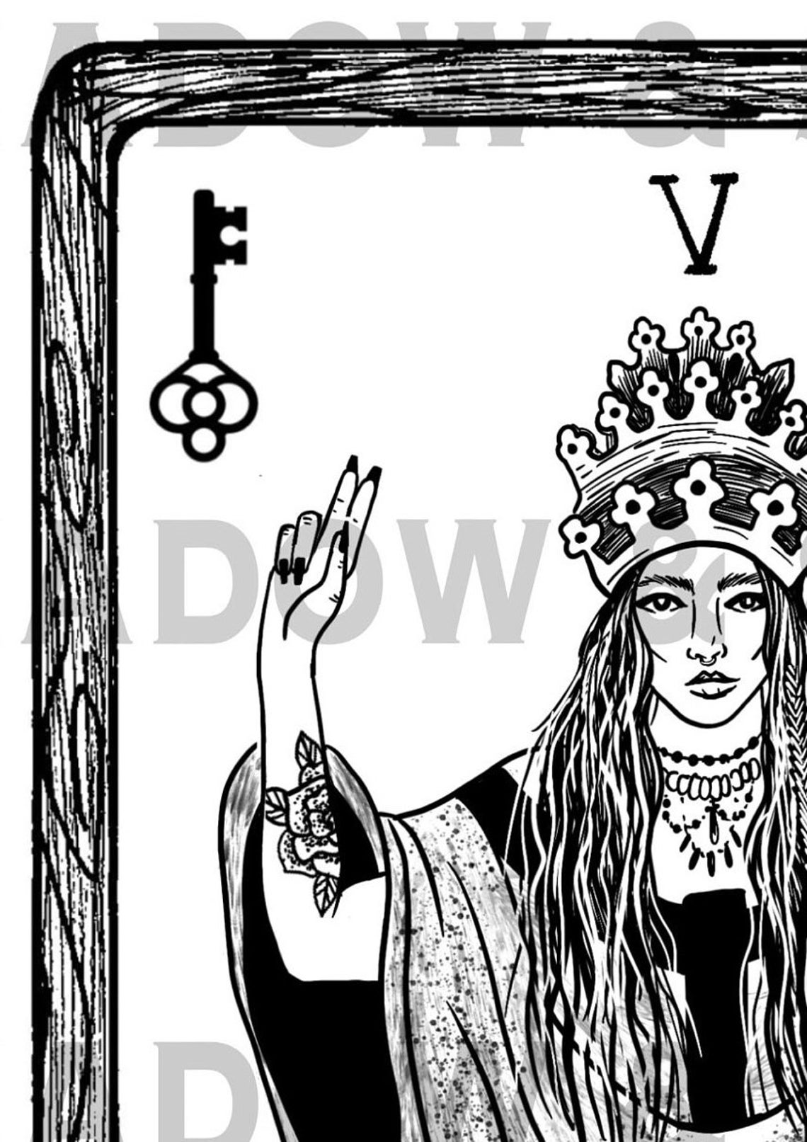 The Hierophant Tarot Card Art Print