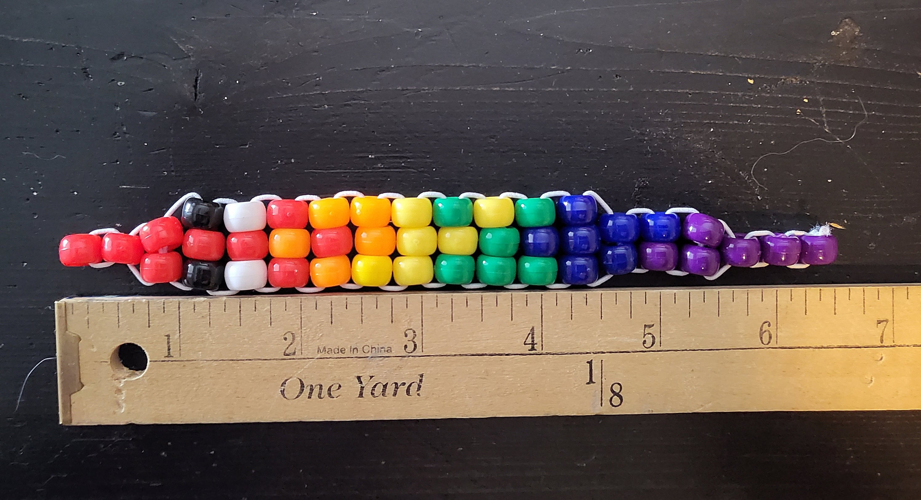 Kandi Worm on a String Pride Fidgets Etsy