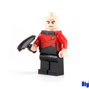 CAPTAIN Jean Luc Picard Custom Printed on brand name figure parts! Star Trek inspired