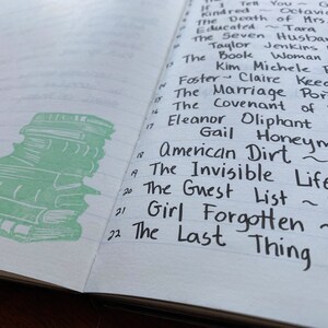 Use this in your journal to decorate your TBR or your log of read this year.