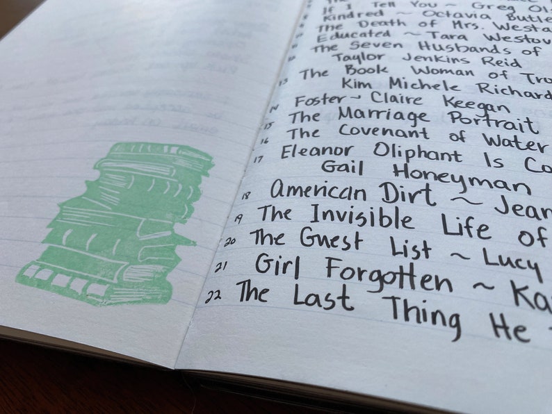 Use this in your journal to decorate your TBR or your log of read this year.