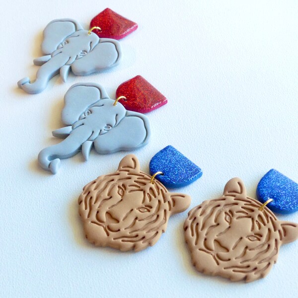 College Vault Auburn Mascot Stud Earrings main image 1