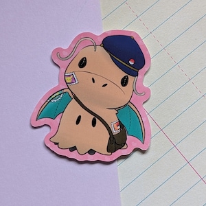 Mimikyu Dragonite Sticker