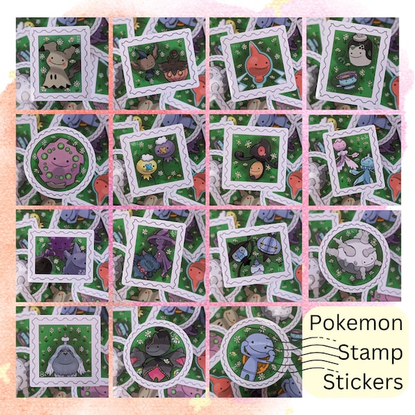 Pokemon Stamp Stickers