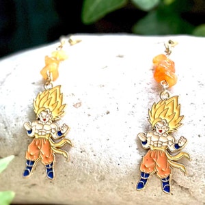 Cute Anime Cartoon Earrings Dragon Z Character