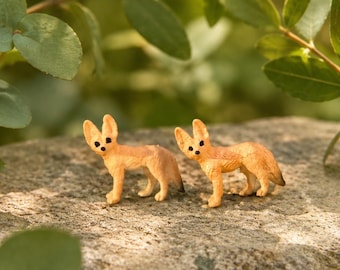 Cute Adorable Orange Wild Fox Earring Studs