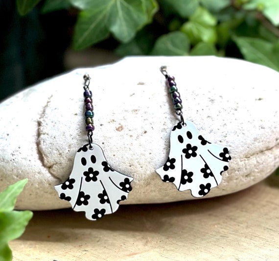 Orecchini Fantasma Di Halloween - Pendenti Divertenti A Forma Di Spettro Per Donne, Accessori Per Feste - 3