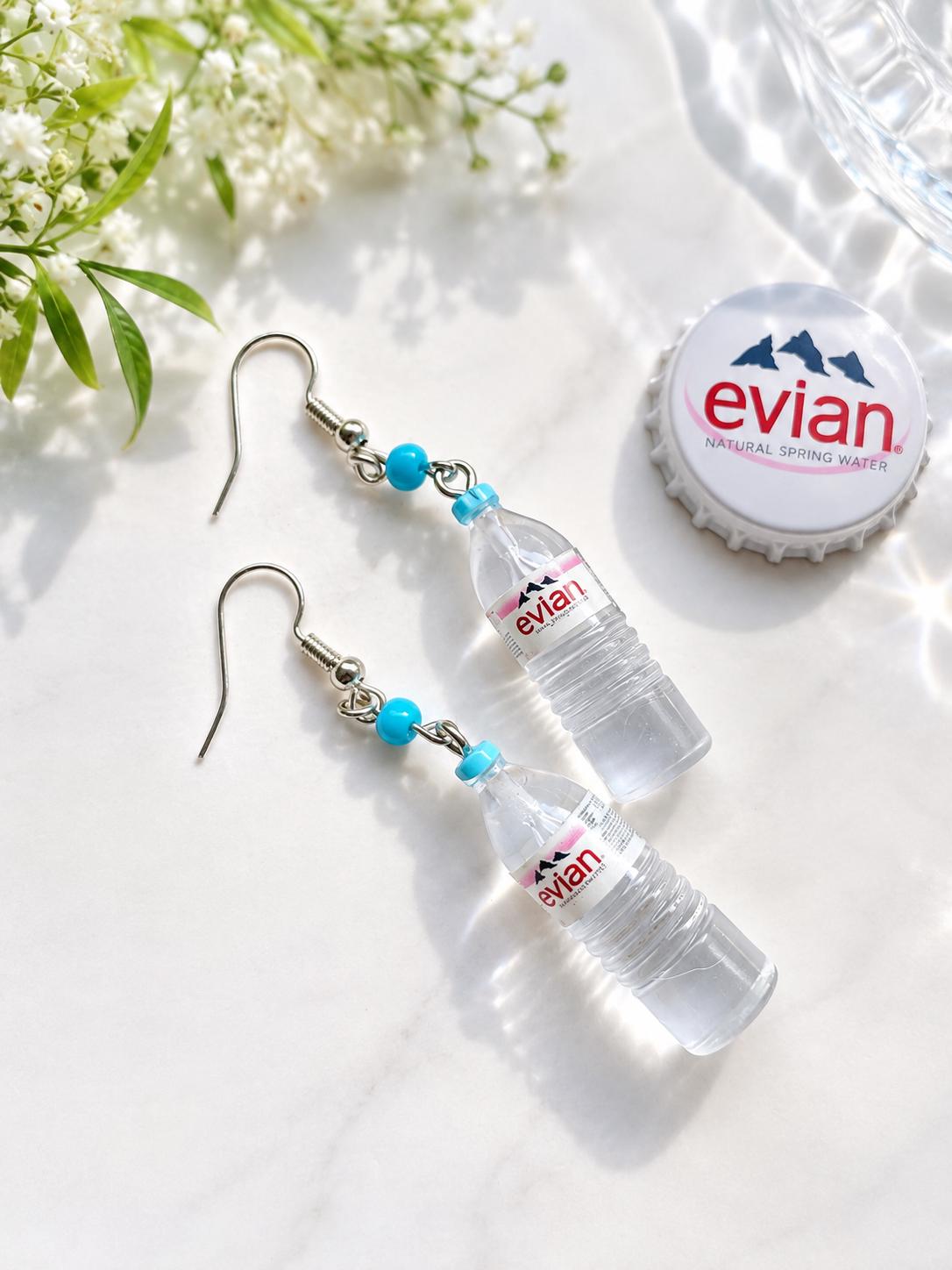 Evian Bottle Earring - Etsy