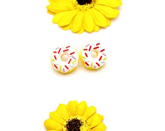 Cute Donut Bakery Earring Studs