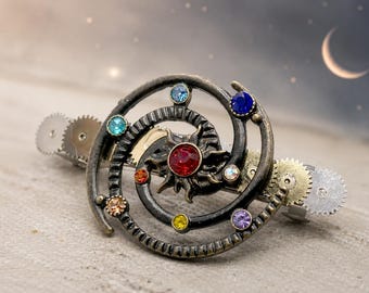Einzigartige Ausrüstung Weltraum Fantasy Twirl Haarschmuck Haarspange Haarspange
