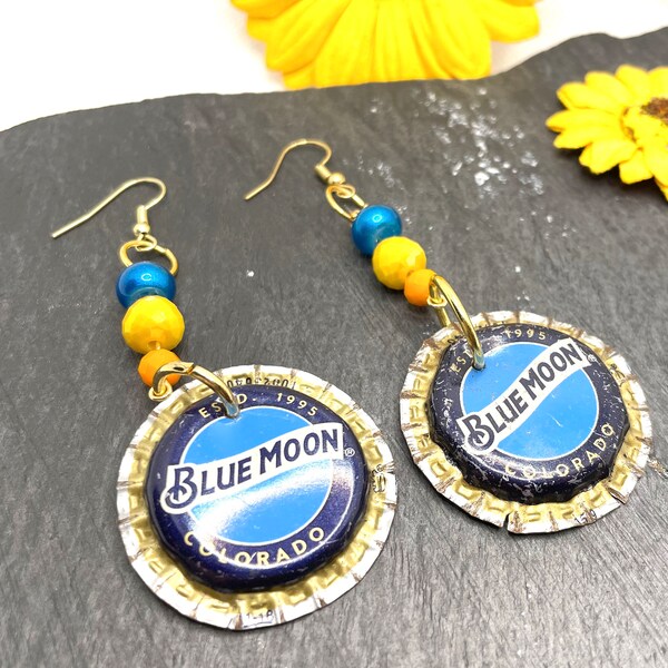 Bottle Cap Earrings Etsy