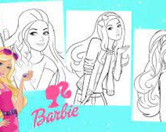54 Barbie Cartoon Coloring Pages  HD