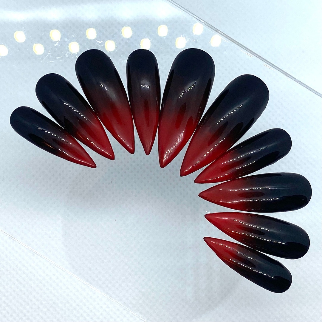 Ongles Artificiels Auto-adhésifs Press-on - 24 Pièces Fini Gel Scintillant, Forme Ballerine