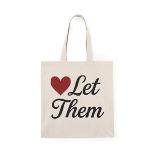 Stylish Natural Tote Bag - Let Them Design, Eco-Friendly Shopping Bag, Reusable Grocery Tote, Gift for Nature Lovers