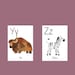 Animal Alphabet Flashcards| ABC| Watercolor| Montessori Homeschool ...