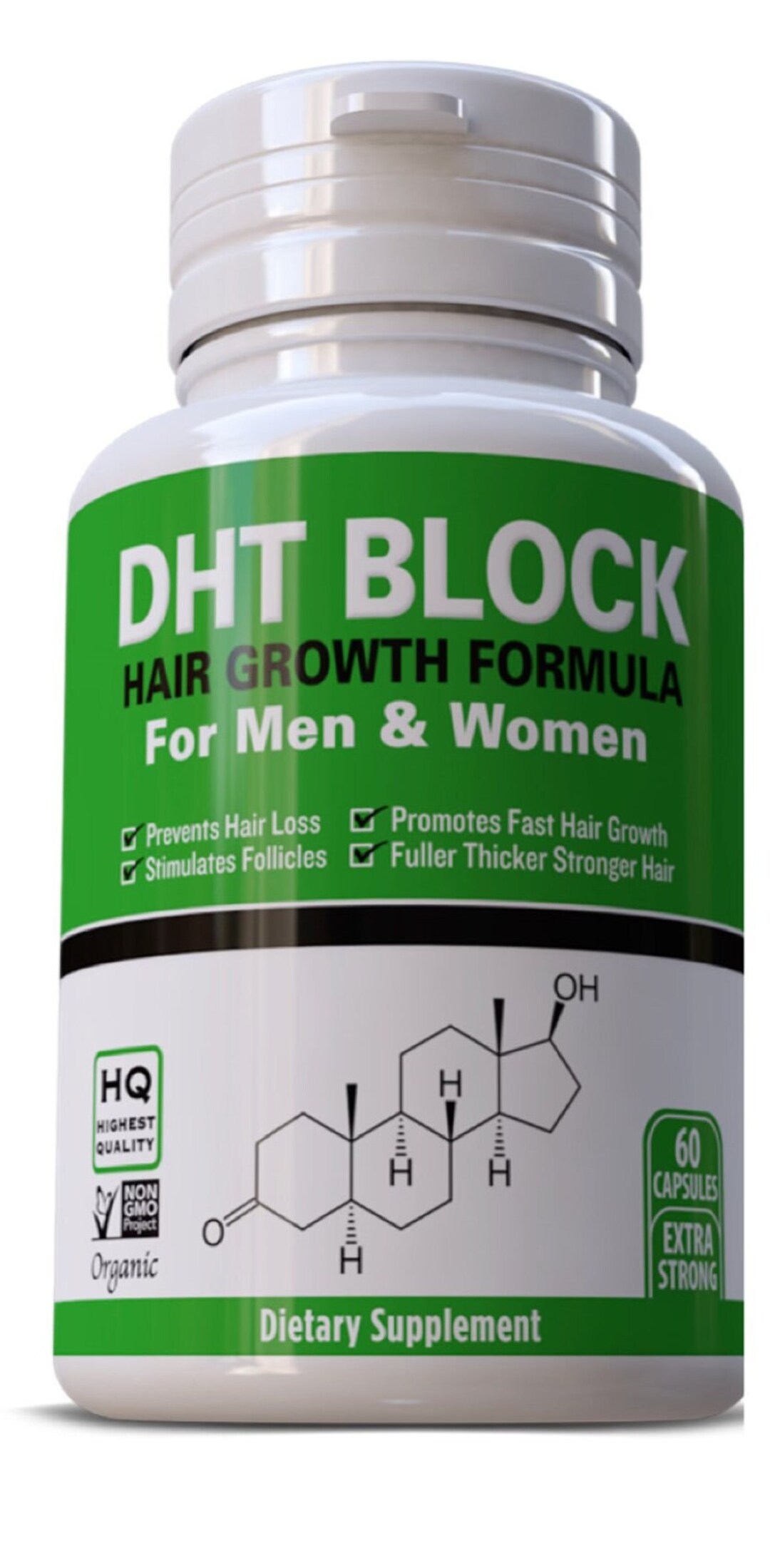 All Natural DHT Blocker Hair Growth Vitamins Fast Growth Baldness for