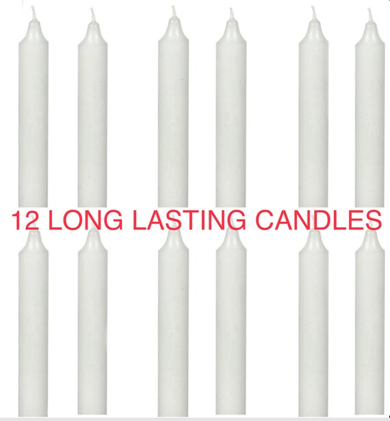 12 Candles 10in Long Each Candle 5hr Burn Time Each Long 