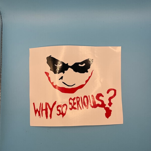 Why so Serious Svg Etsy