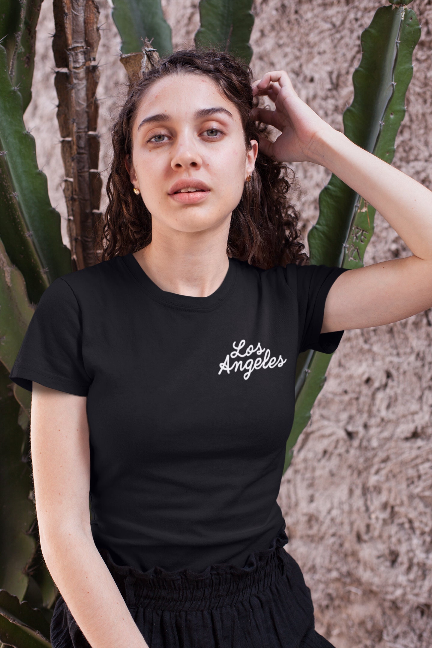 ◆boohoo◆ ロサンゼルス フローラルプリント Tシャツ BRISKバックフォトプリントTシャツ（Tシャツ/カットソー