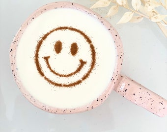 Smiley Face Coffee Art Stencil // Latte Art // Retro // Coffee Accessories