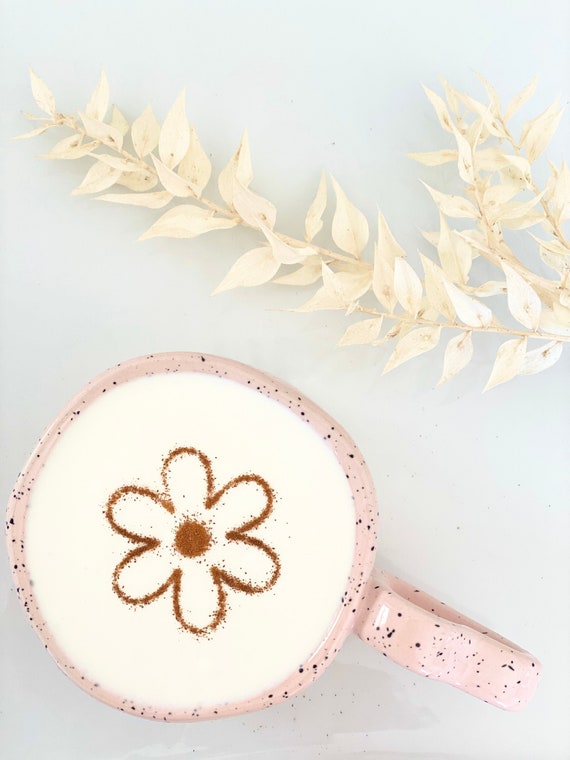 Rose Coffee Art Stencil // Flower Latte Art // Coffee Art Stencil // Latte  Art
