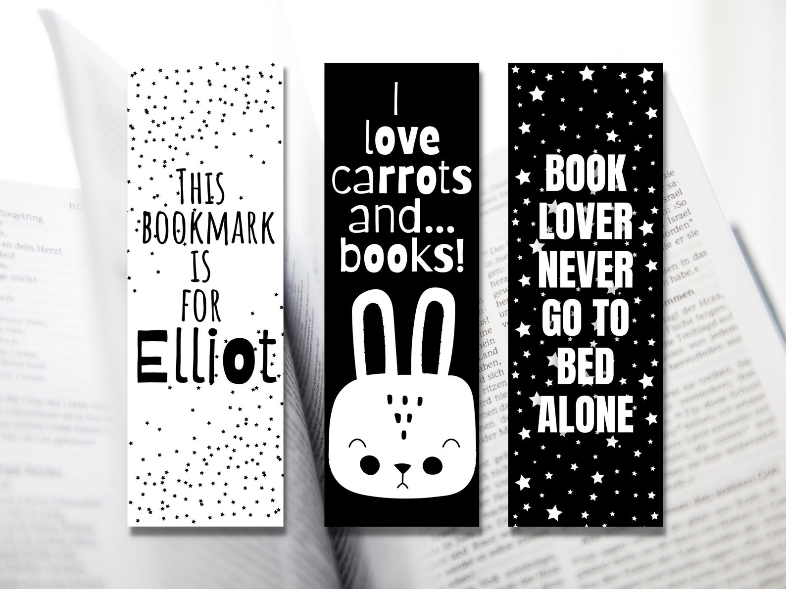 Printable Bookmark Set, Kids Printable Bookmarks, Instant Download ...