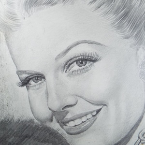 Original Pencil Drawing, &#39;Ann Sheriden&#39;, Albert Leonard, Mid 20th Century