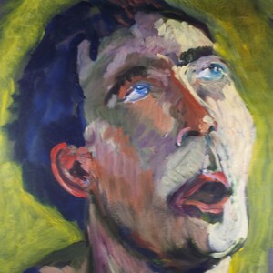 Original Watercolour & Gouache, &#39;Figure of Man facing right&#39; &#39;,c1990&#39;s, Artist Unknown