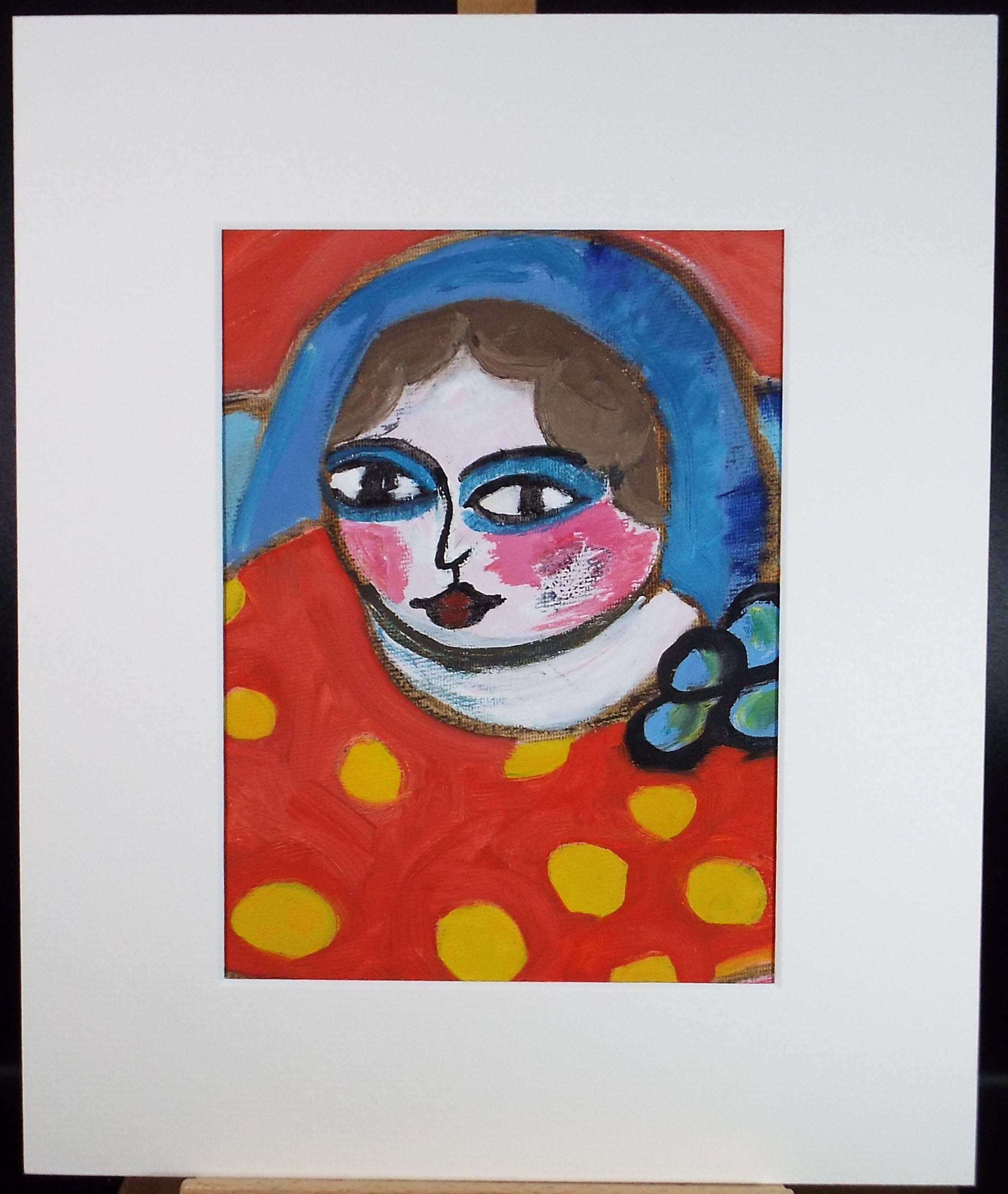 オリジナルの油彩画「女性の肖像」、作者不明、1990年代頃 - Etsy 日本