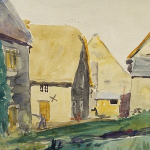 Original Watercolour, &#39;Friar Waddon, Evening Study&#39;, 1937, Charles Frederick Way (1906-1981)