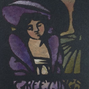 Original Watercolour, &#39;Portrait of an Edwardian Woman&#39;, Circa 1915, Mary Hibbs