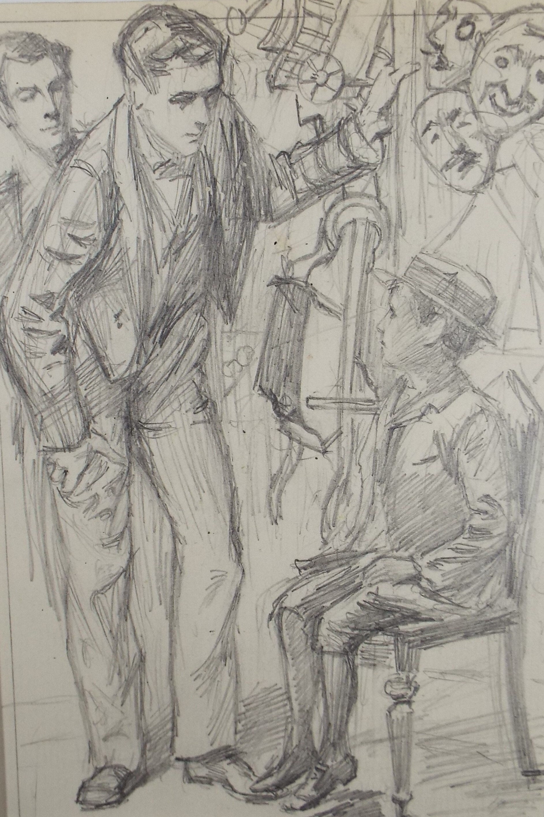 Interrogation Drawining Original Pencil Sketch,'the Interrogation', Leonard Leslie Brooke (1862 ...