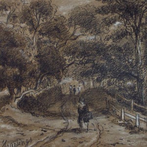 Original pastel  drawing, &#39;Hastings&#39;, circa 1880&#39;s, Artist Unknown